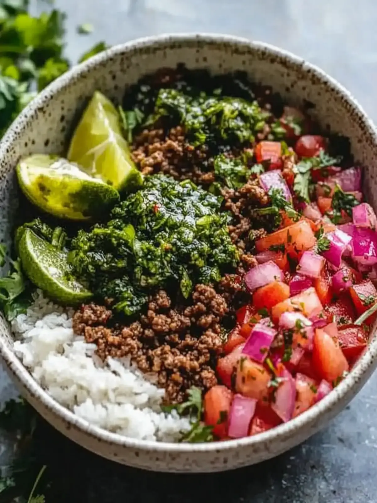 Ground Beef Chimichurri Bowls for a Flavorful Dinner Night 5 Ground Beef Chimichurri Bowls