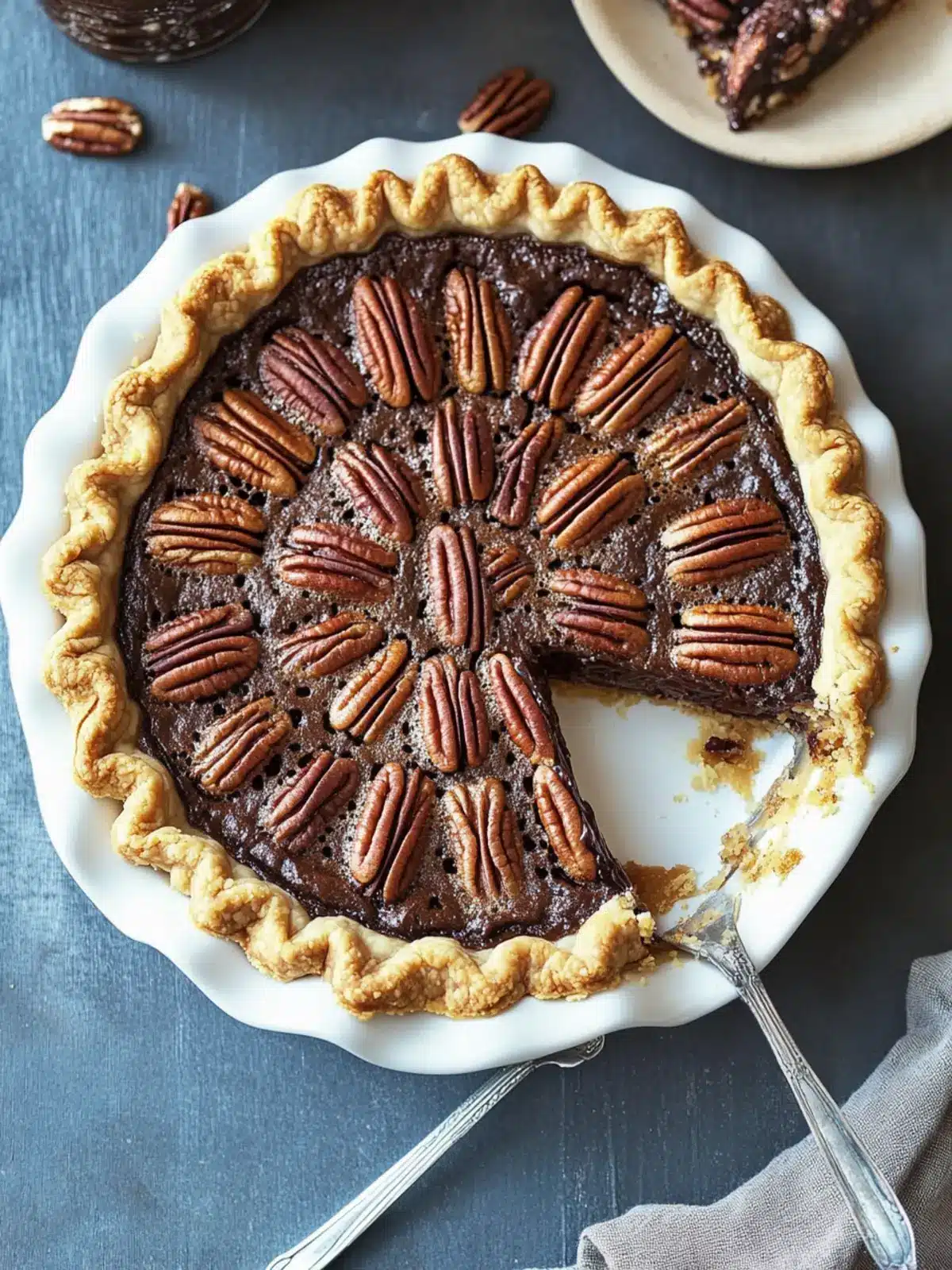 Irresistible Chocolate Pecan Pie with Bourbon Twist 3 Chocolate Pecan Pie