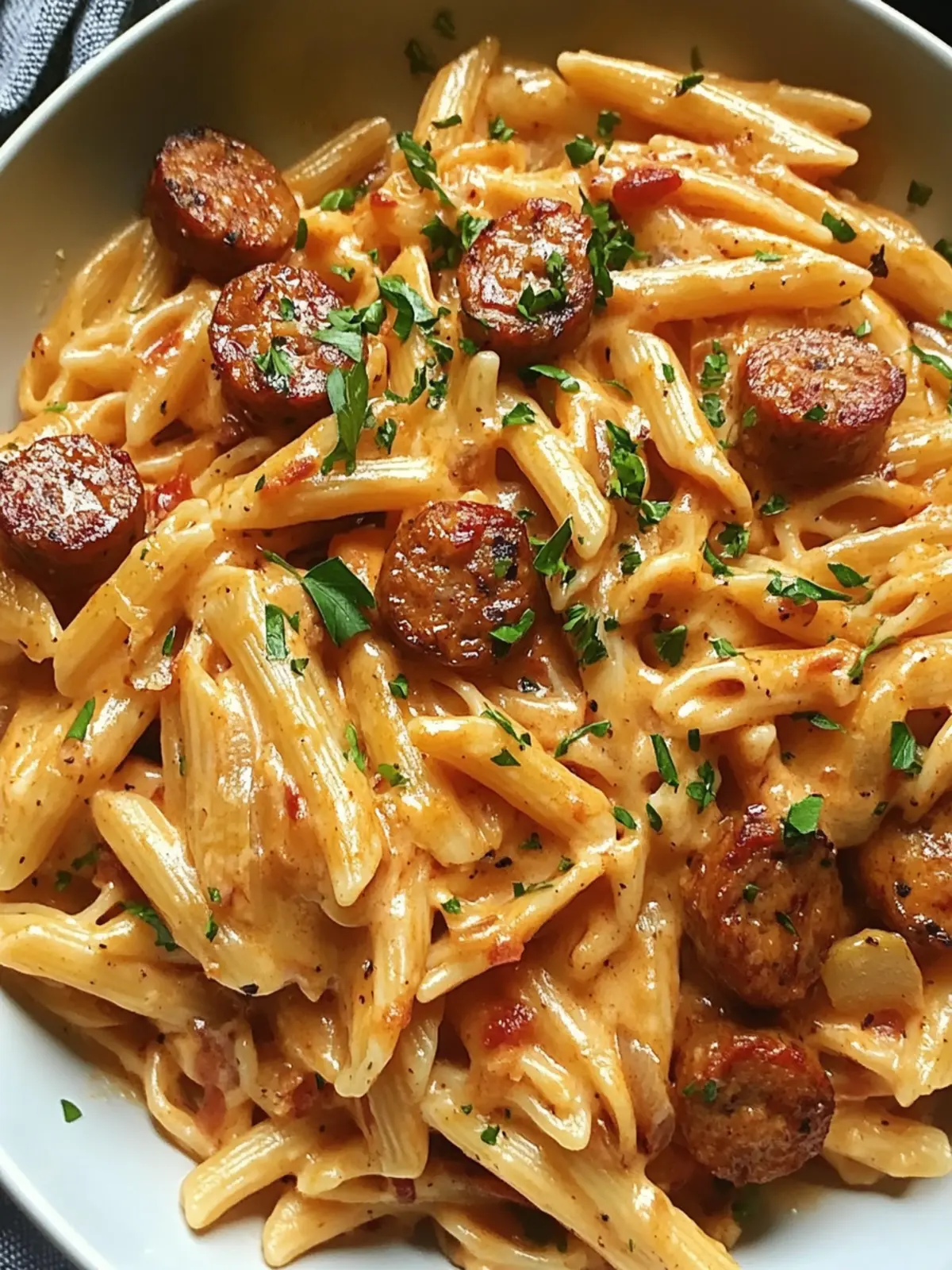 One-Pot Creamy Spicy Cajun Sausage Pasta for Cozy Nights 3 One-Pot Creamy Spicy Cajun Sausage Pasta