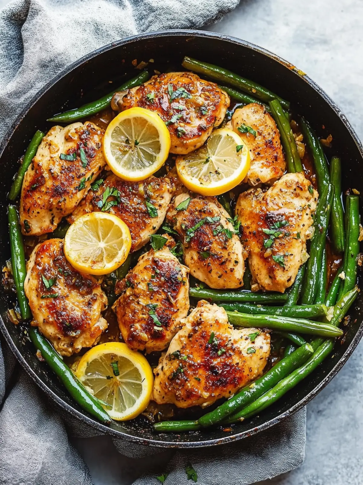 Lemon Garlic Butter Chicken and Green Beans Skillet Delight 5 Lemon Garlic Butter Chicken and Green Beans Skillet