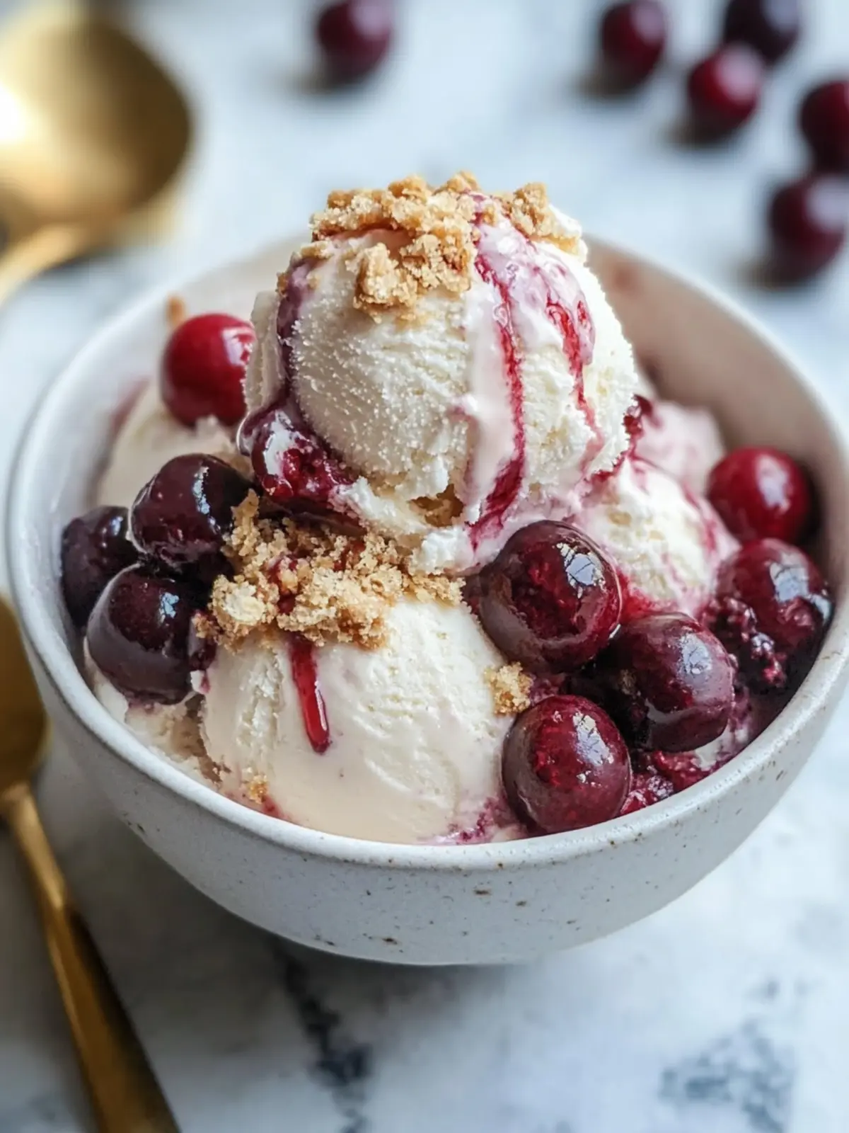 Creamy No-Churn Cherry Cheesecake Ice Cream for Summer Bliss 2 Creamy No-Churn Cherry Cheesecake Ice Cream