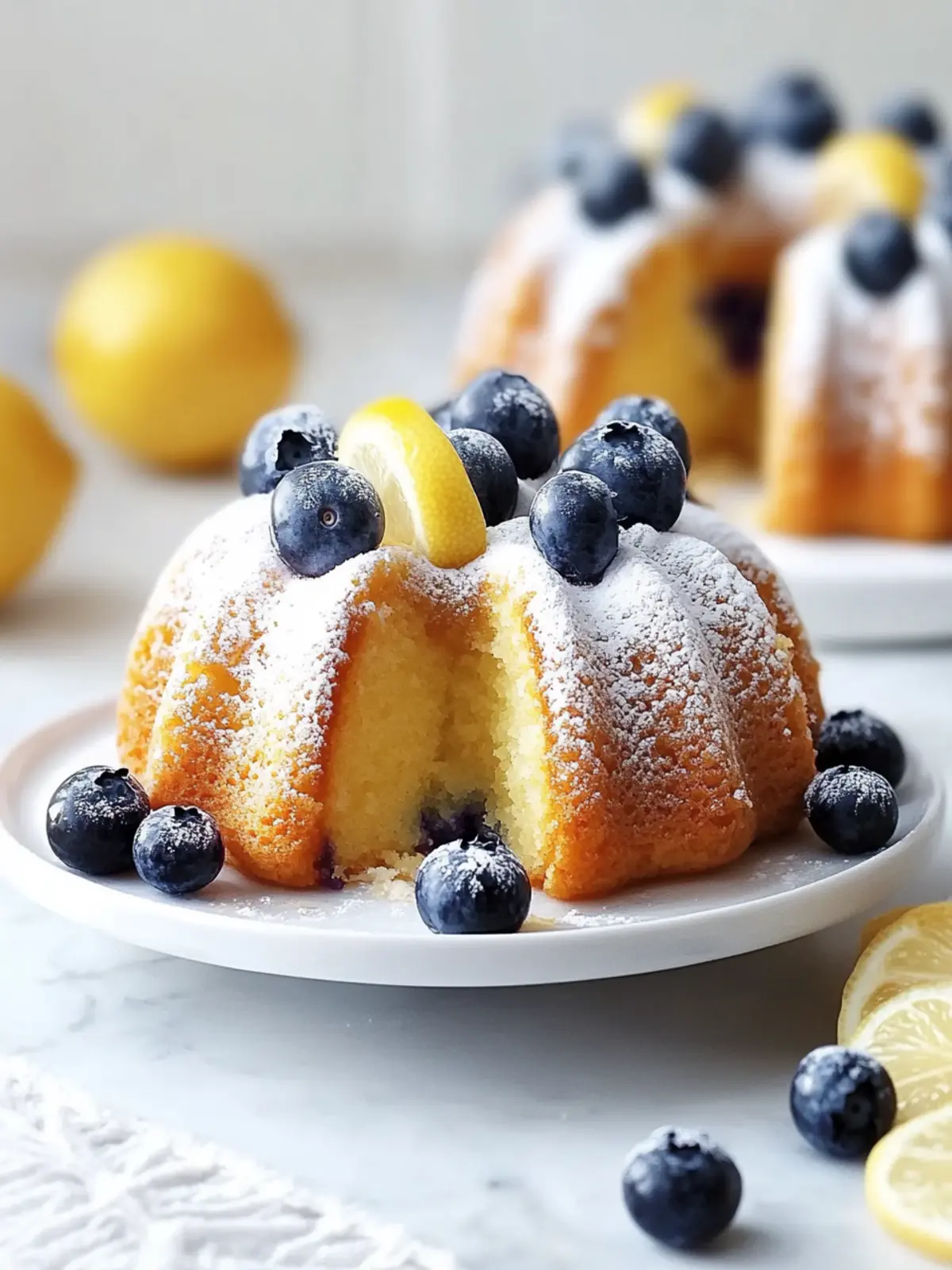 Mini Blueberry Lemon Bundt Cakes for a Sunny Day Indulgence 4 Mini Blueberry Lemon Bundt Cakes
