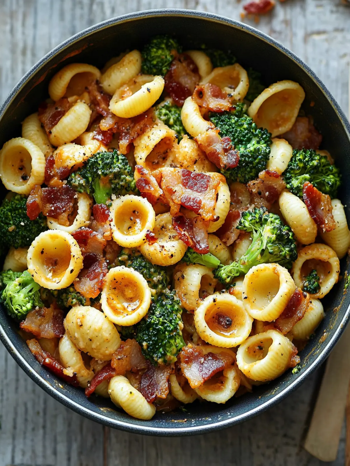 Savory Spicy Bacon Broccoli Orecchiette in Under 30 Minutes 4 Spicy Bacon Broccoli Orecchiette