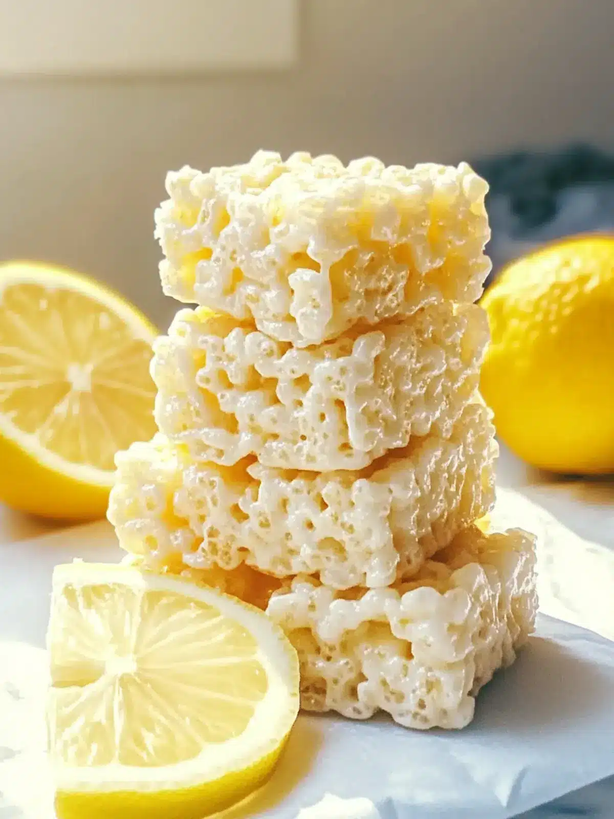 Delightful Lemon Rice Krispy Treats – Easy No-Bake Joy 5 Lemon Rice Krispy Treats