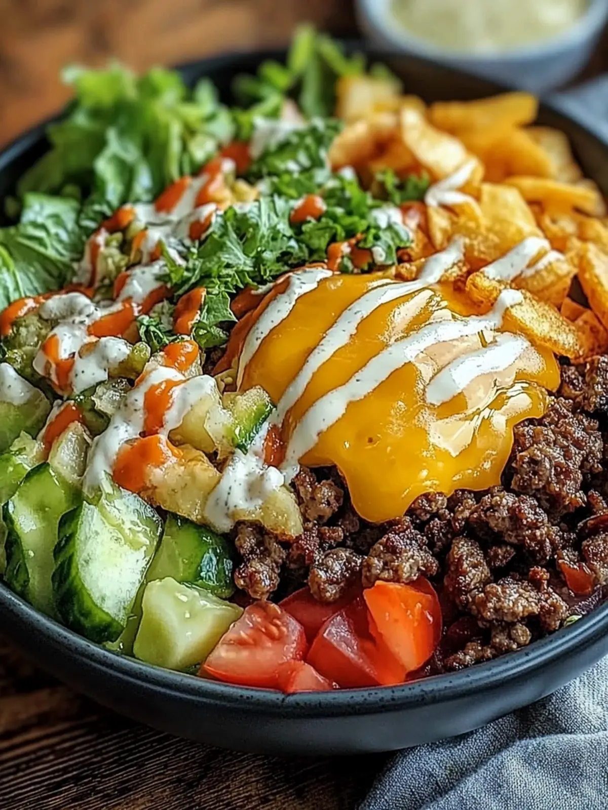 Ultimate Smash Burger Bowl: High-Protein Comfort Awaits 3 Smash Burger Bowl