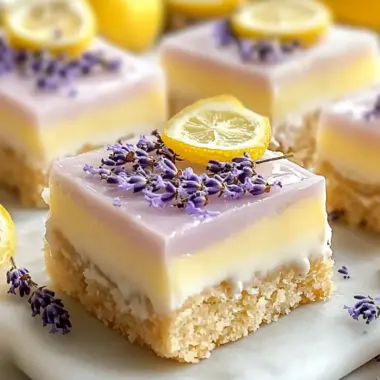 Lavender Lemon Cream Bars: Spring's Sweetest Delight 9 Lavender Lemon Cream Bars