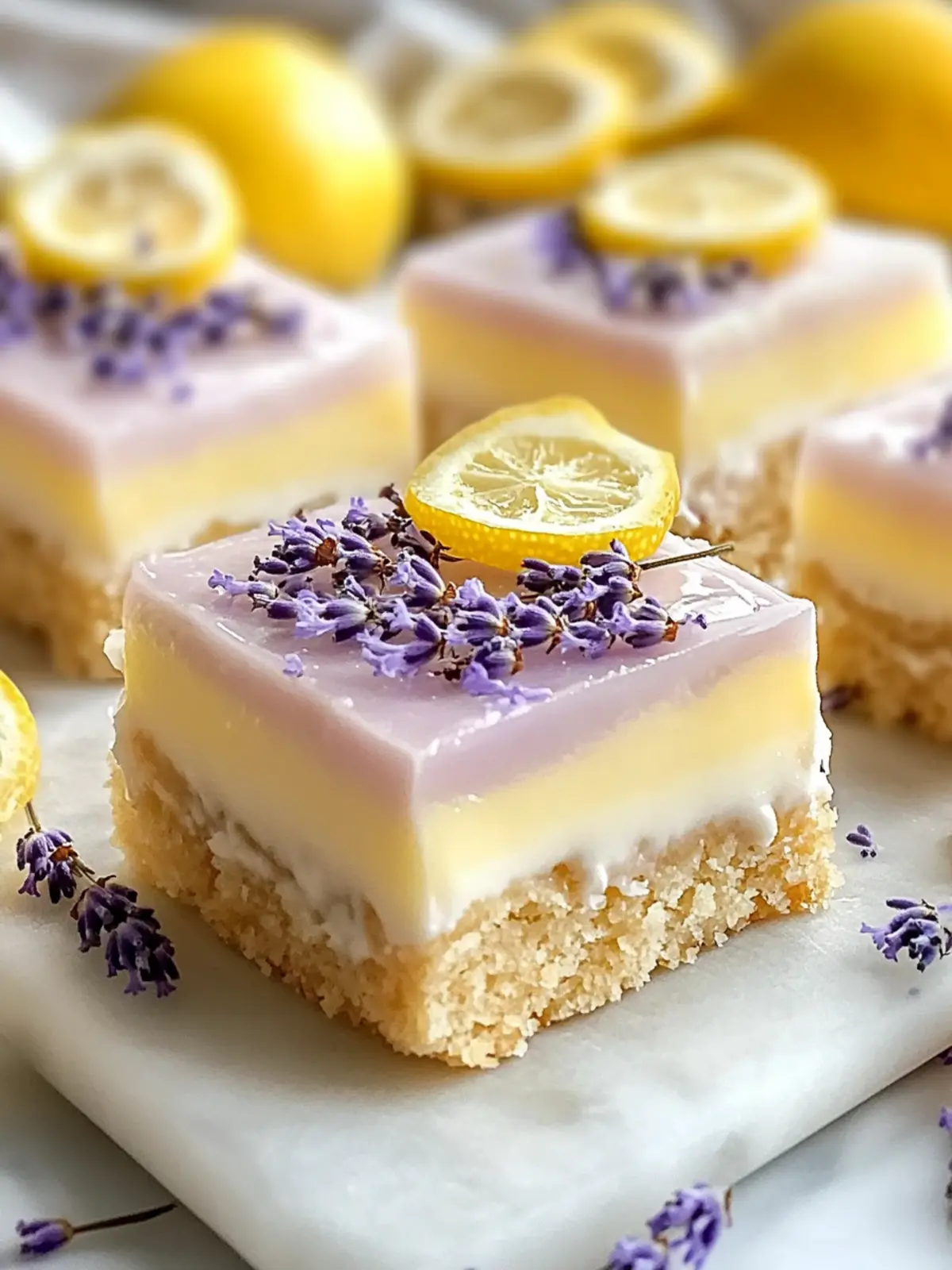 Lavender Lemon Cream Bars: Spring's Sweetest Delight 5 Lavender Lemon Cream Bars
