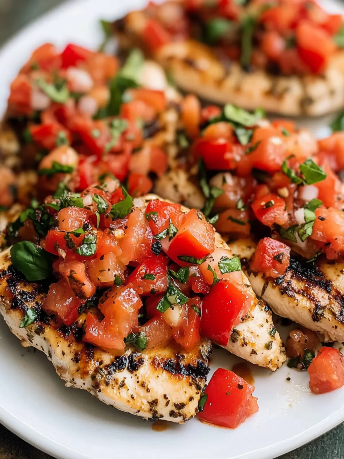 Delicious Easy Bruschetta Chicken: Grilled or Baked Delight 2 Easy Bruschetta Chicken (Grilled or Baked)