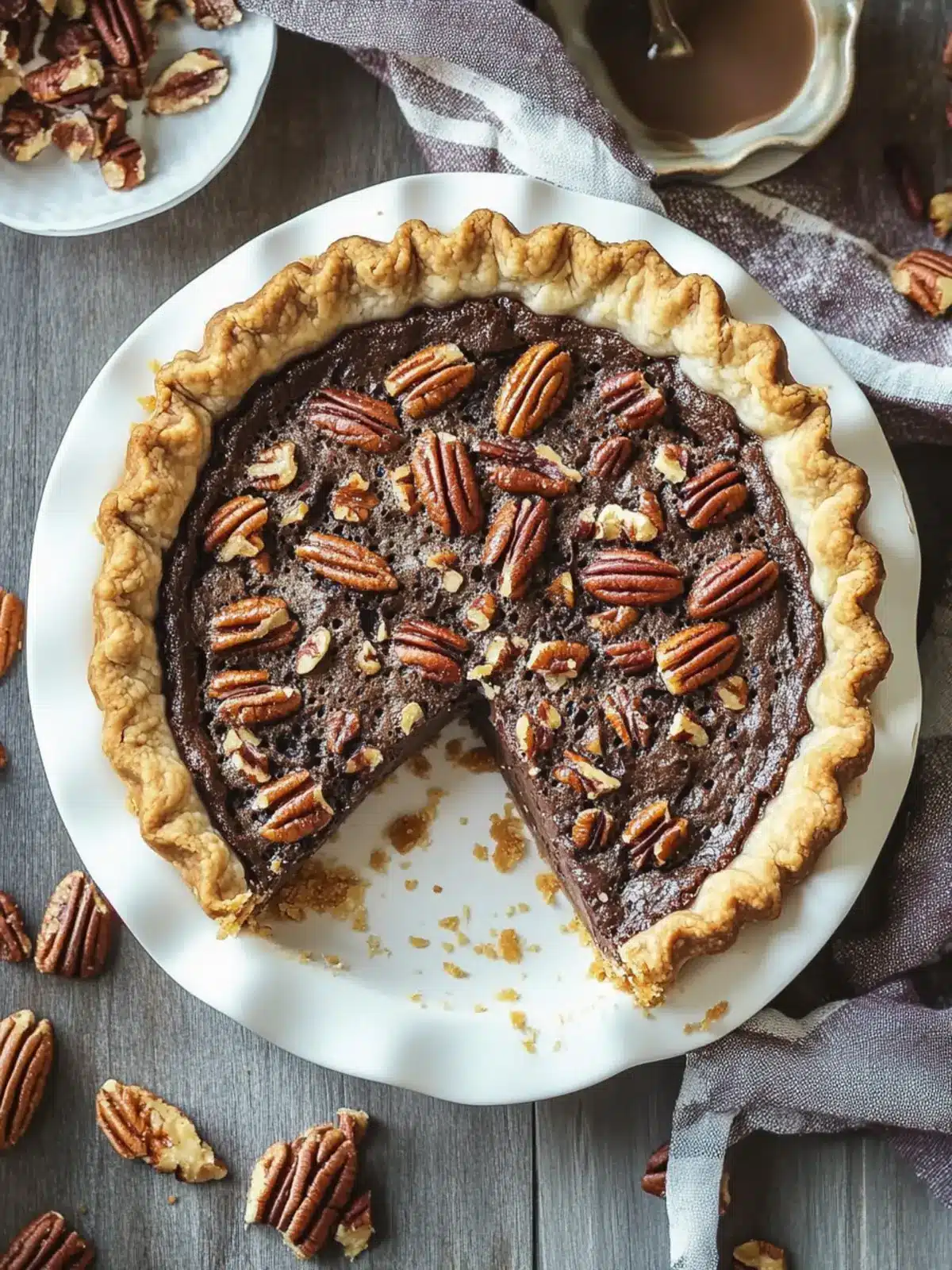 Irresistible Chocolate Pecan Pie with Bourbon Twist 5 Chocolate Pecan Pie