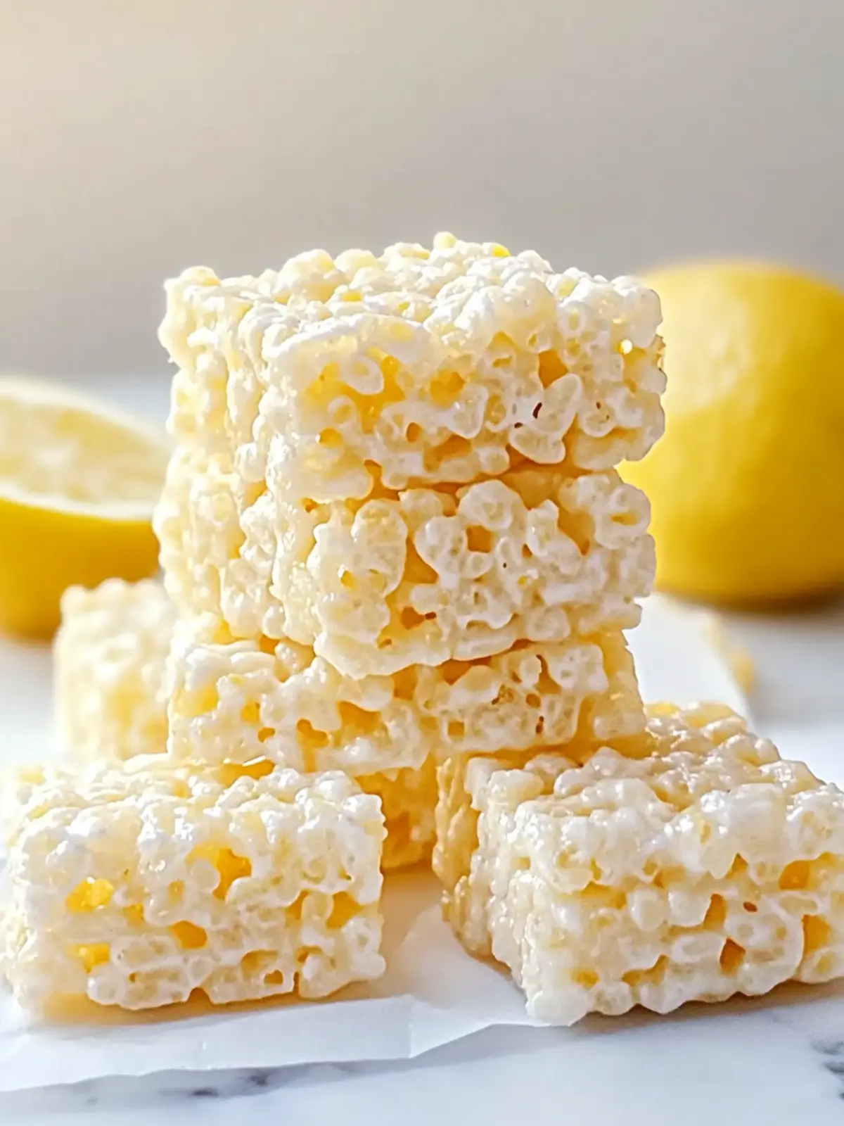 Delightful Lemon Rice Krispy Treats – Easy No-Bake Joy 2 Lemon Rice Krispy Treats