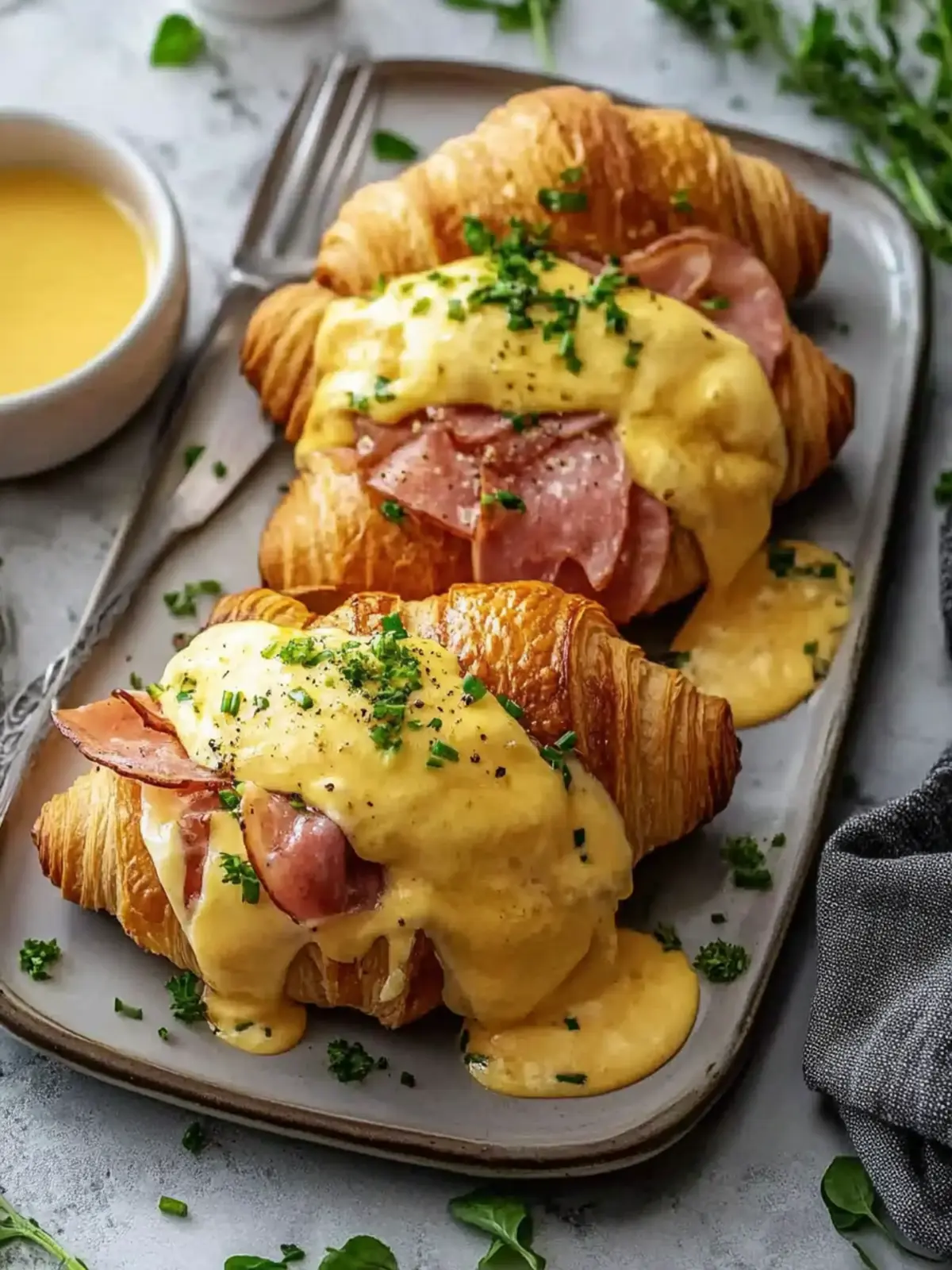 Gourmet Croissant Eggs Benedict for a Blissful Brunch Experience 3 Gourmet Croissant Eggs Benedict
