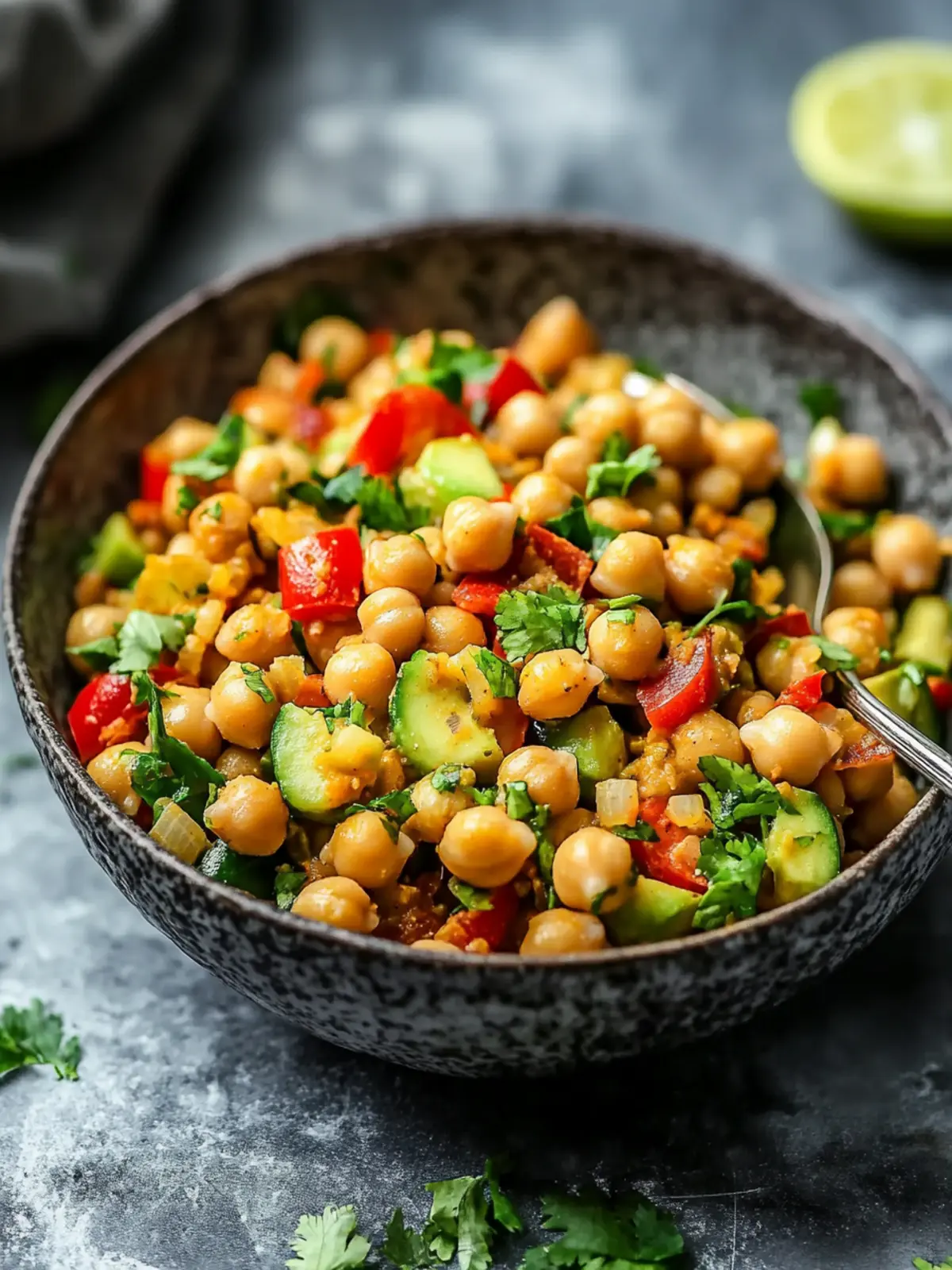Zesty Curried Chickpea Salad for a Flavorful Fresh Meal 2 Curried Chickpea Salad