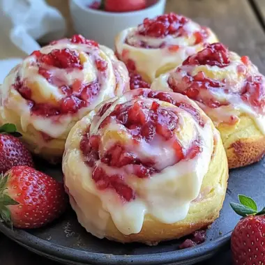 Decadent Strawberry Cheesecake Cinnabon Rolls to Savor 10 Strawberry Cheesecake Cinnabon Rolls