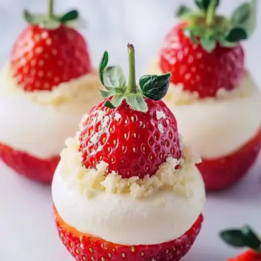 Cheesecake Stuffed Strawberries: Your Easy Summer Treat 9 Cheesecake Stuffed Strawberries