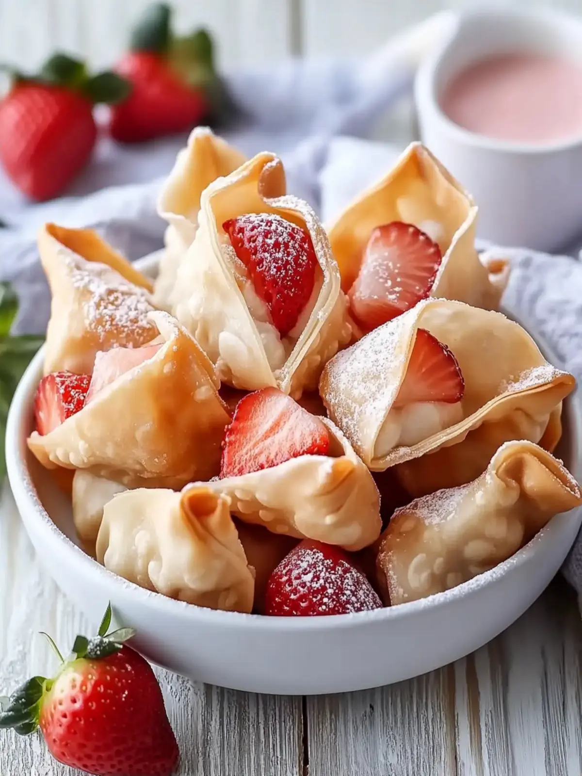 Quick Strawberry Cheesecake Wontons for Sweet Family Fun 3 Quick Strawberry Cheesecake Wontons