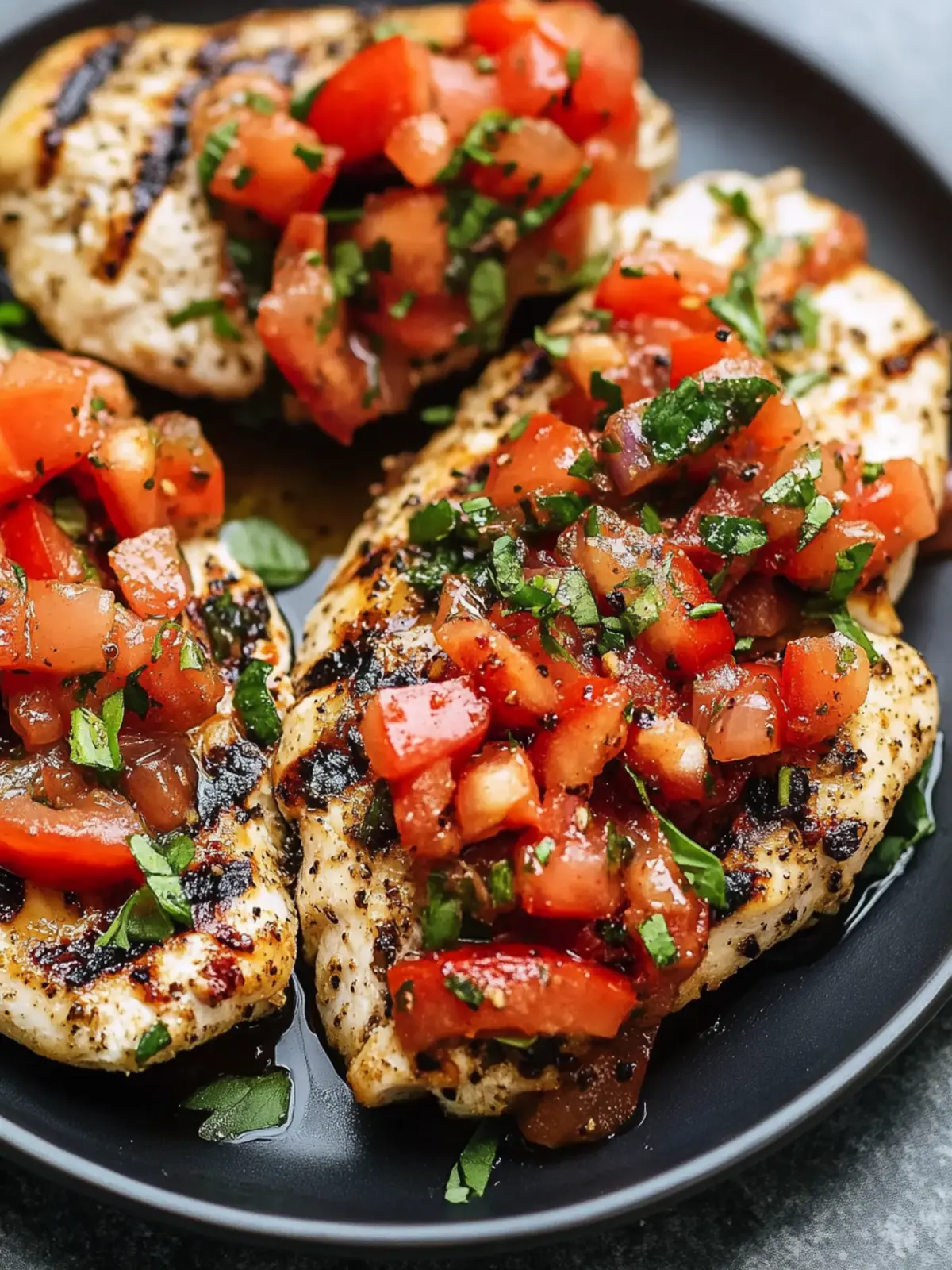 Delicious Easy Bruschetta Chicken: Grilled or Baked Delight 4 Easy Bruschetta Chicken (Grilled or Baked)