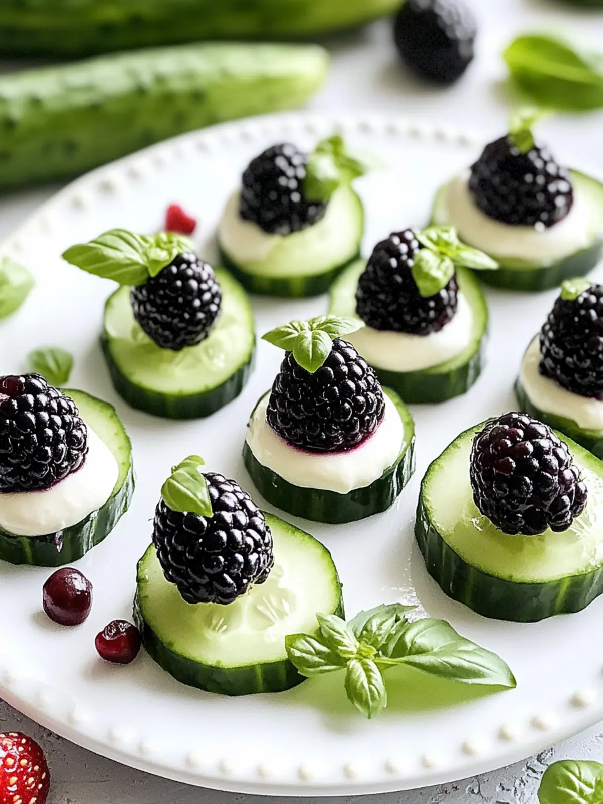 Delicious Blackberry-Cucumber Caprese Bites for Summer Fun 4 Blackberry-Cucumber Caprese Bites