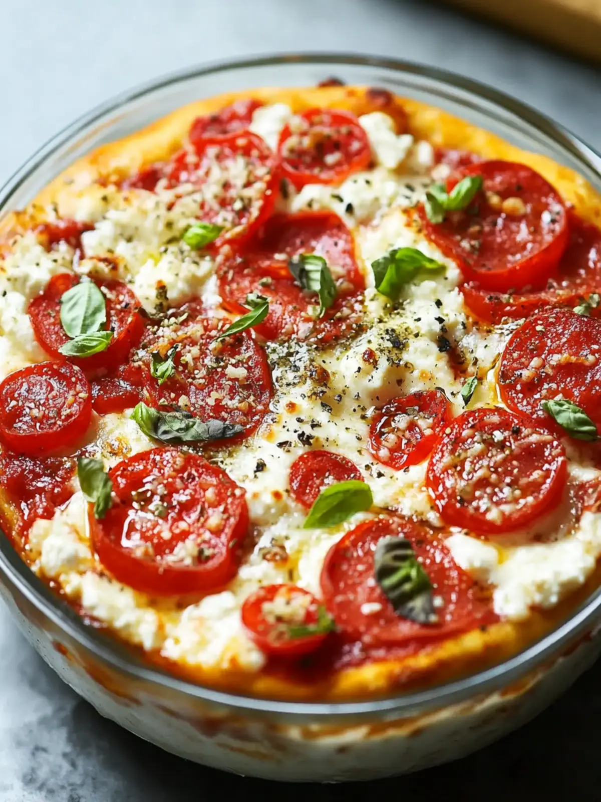 Delicious Cottage Cheese Pizza Bowl for a Healthy Pizza Night 2 Cottage Cheese Pizza Bowl