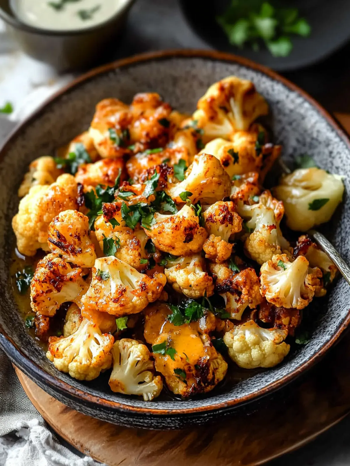Moroccan Cauliflower with Tahini-Honey: 5-Ingredient Bliss 5 Moroccan Cauliflower with Tahini-Honey (5 Ingredients)