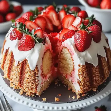 Delicious Strawberry Crunch Pound Cake for Summer Bliss 9 Strawberry Crunch Pound Cake