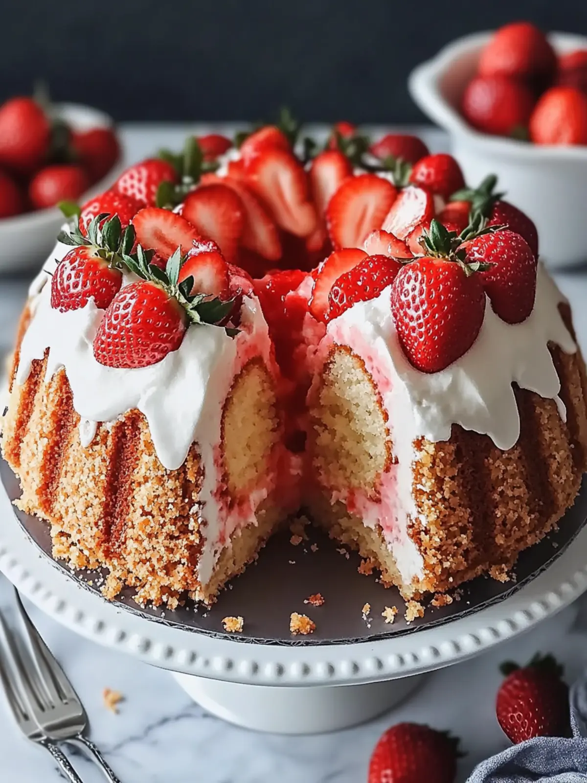Delicious Strawberry Crunch Pound Cake for Summer Bliss 5 Strawberry Crunch Pound Cake