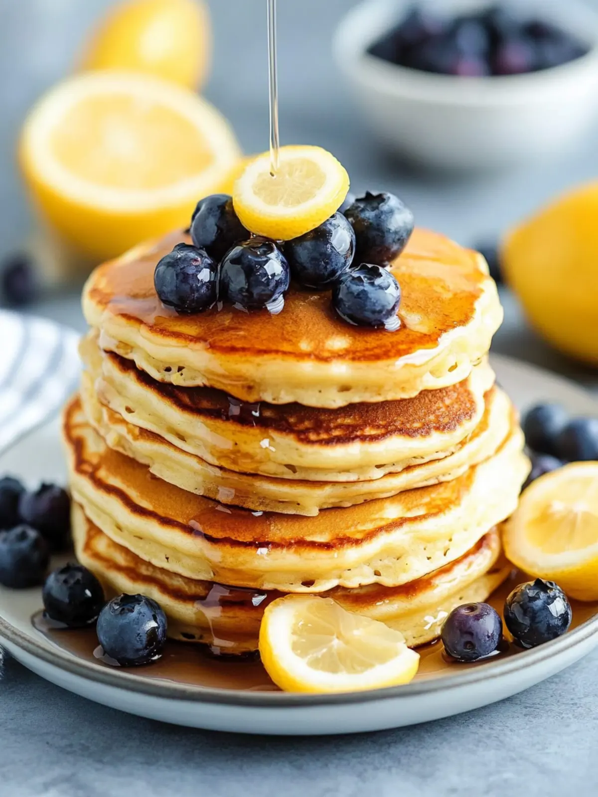 Deliciously Fluffy Blueberry Lemon Pancakes for Lazy Mornings 3 Blueberry Lemon Pancakes