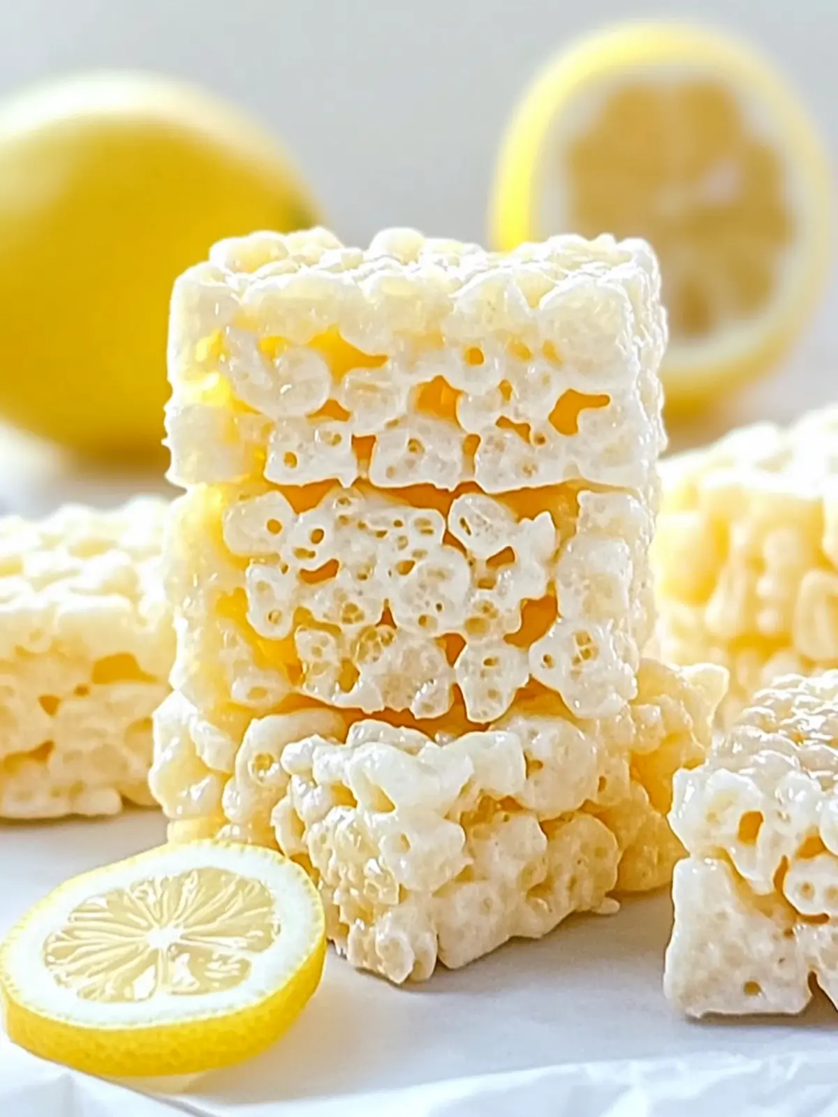Delightful Lemon Rice Krispy Treats – Easy No-Bake Joy 3 Lemon Rice Krispy Treats