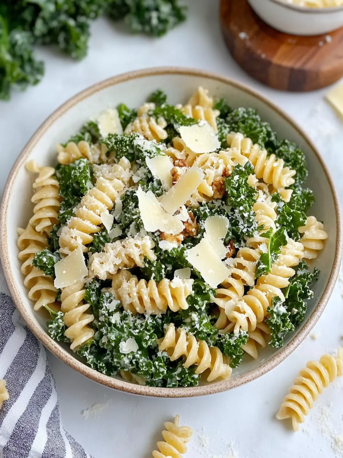 Delicious Kale Caesar Pasta Salad with Crispy Chickpeas Delight 2 Delicious Kale Caesar Pasta Salad