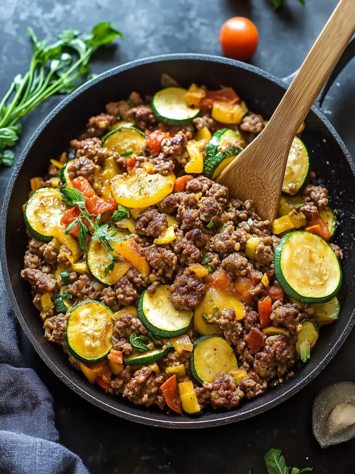 30-Minute Hamburger and Zucchini Skillet for Easy Weeknight Dinners 5 Hamburger and Zucchini Skillet