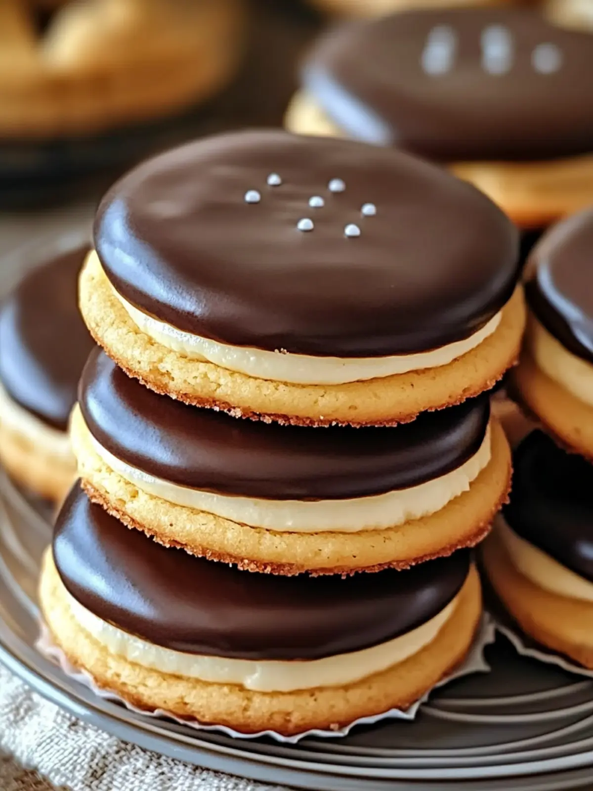 Boston Cream Pie Cookies: Easy Treats with Heavenly Filling 3 Boston Cream Pie Cookies