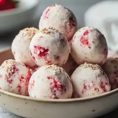 Delicious Strawberry Cheesecake Protein Balls You’ll Love 9 Strawberry Cheesecake Protein Balls