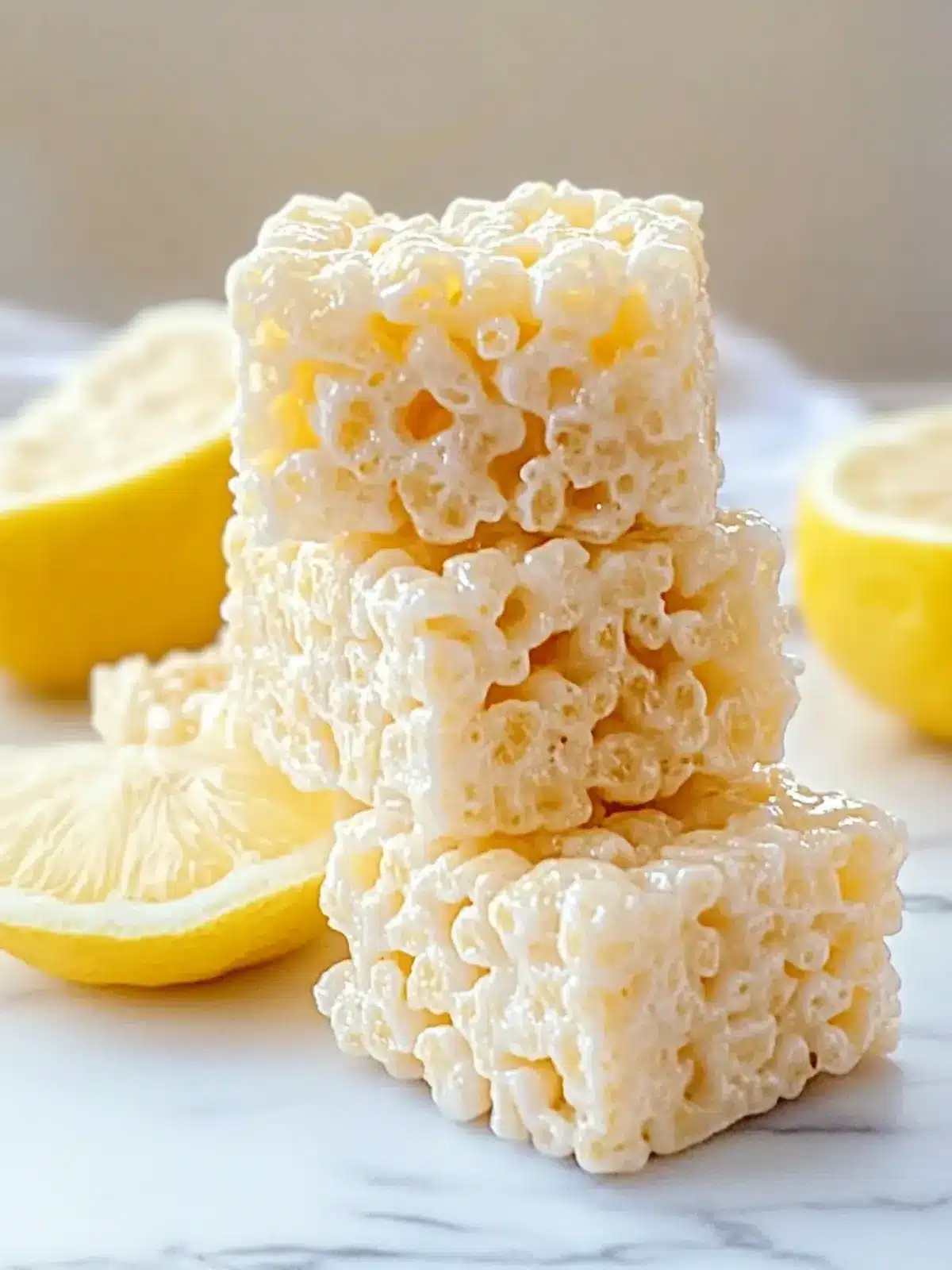 Delightful Lemon Rice Krispy Treats – Easy No-Bake Joy 4 Lemon Rice Krispy Treats