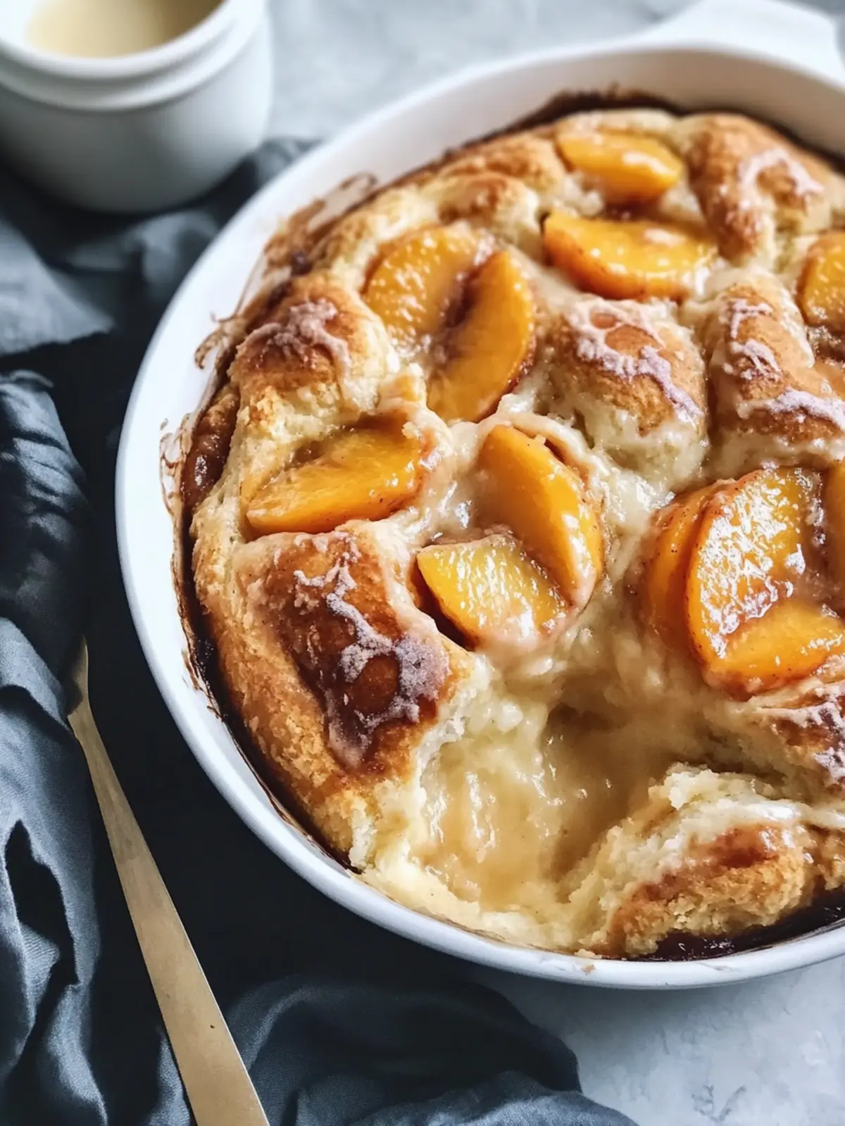 Irresistible Homemade Peach Cobbler Cinnamon Rolls Recipe 4 Homemade Peach Cobbler Cinnamon Rolls