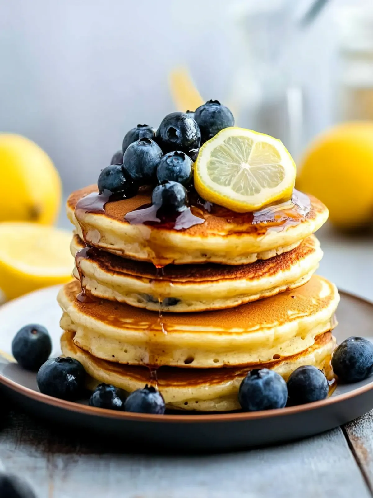 Deliciously Fluffy Blueberry Lemon Pancakes for Lazy Mornings 4 Blueberry Lemon Pancakes