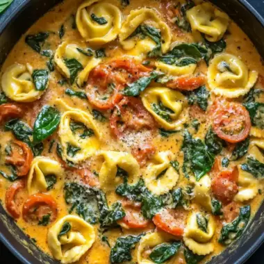 One Pot Creamy Spinach Tomato Tortellini for Effortless Flavor 9 One Pot Creamy Spinach Tomato Tortellini