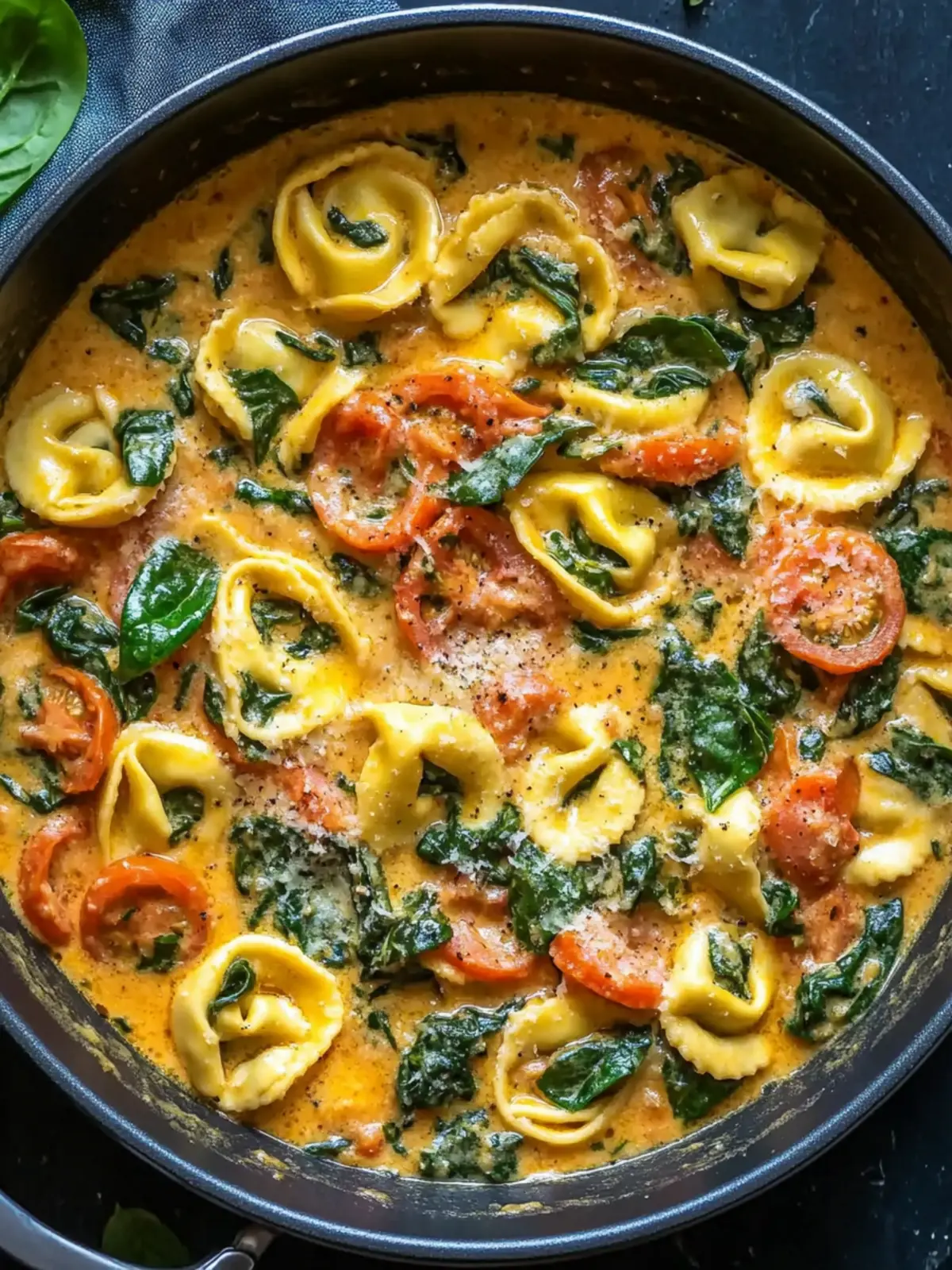 One Pot Creamy Spinach Tomato Tortellini for Effortless Flavor 5 One Pot Creamy Spinach Tomato Tortellini