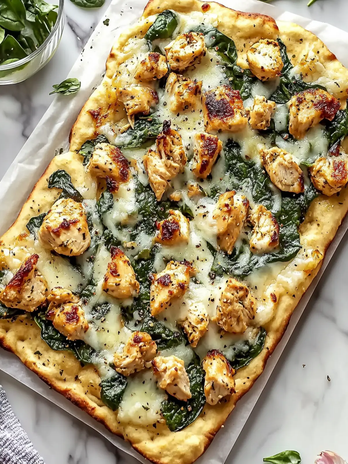 Delicious Best Chicken Spinach Flatbread Ready in 30 Minutes 4 Best Chicken Spinach Flatbread