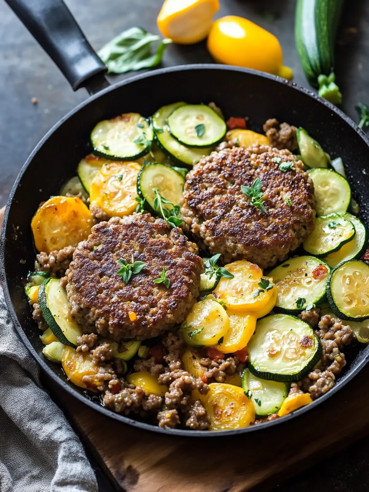 30-Minute Hamburger and Zucchini Skillet for Easy Weeknight Dinners 3 Hamburger and Zucchini Skillet