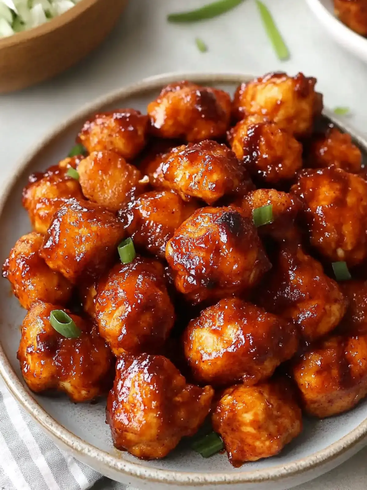 Bite into Flavor: High Protein BBQ Chicken Bites Recipe 4 High Protein BBQ Chicken Bites