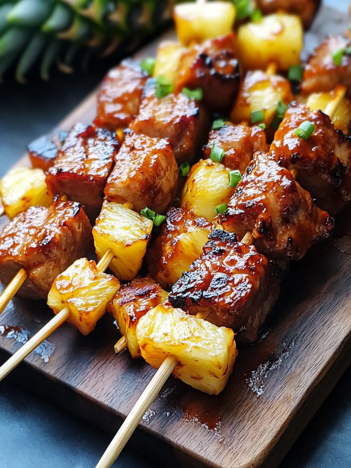 Pineapple BBQ Pork Skewers That Will Wow Your Taste Buds 2 Pineapple BBQ Pork Skewers