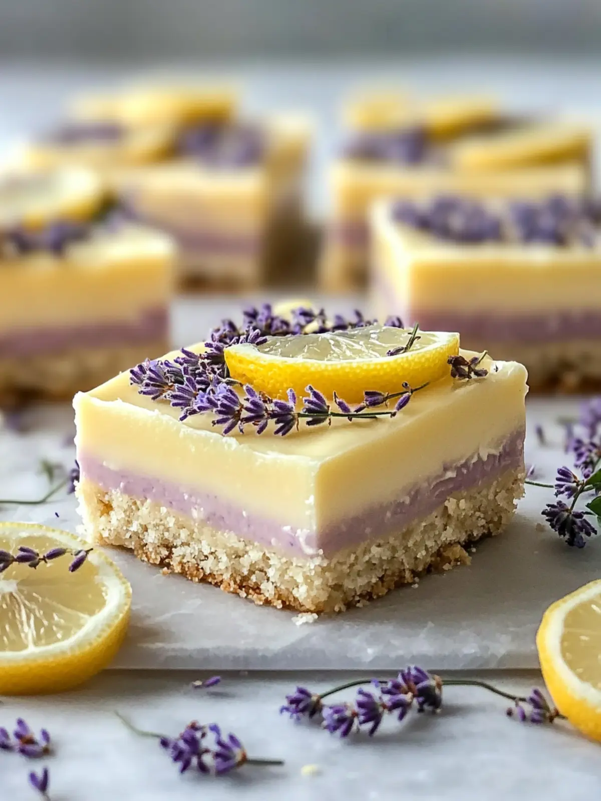Lavender Lemon Cream Bars: Spring's Sweetest Delight 3 Lavender Lemon Cream Bars