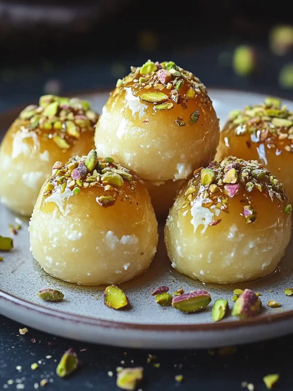 Delightful Ricotta Pistachio Honey Bites for Sweet Tooth Cravings 4 Ricotta Pistachio Honey Bites