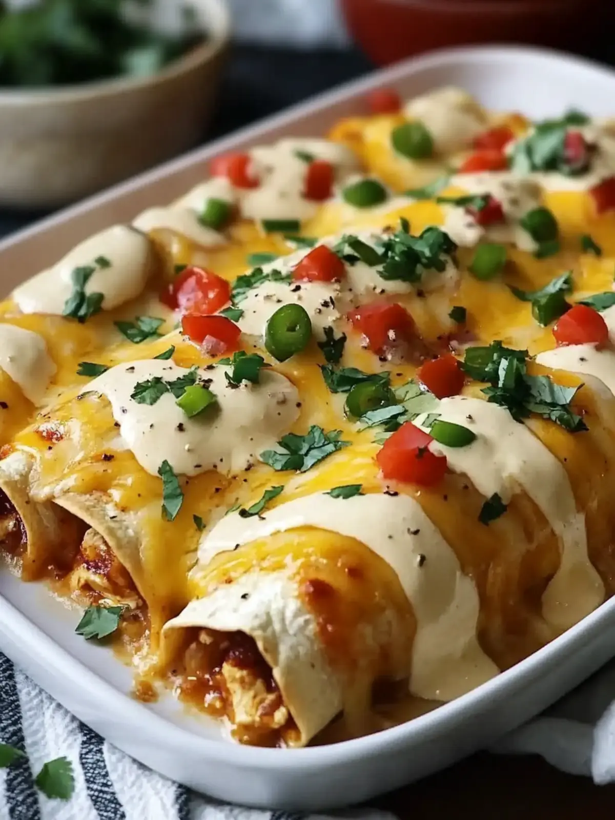 Jalapeño Popper Cheesy Chicken Enchiladas You’ll Crave Tonight 3 Jalapeño Popper Cheesy Chicken Enchiladas