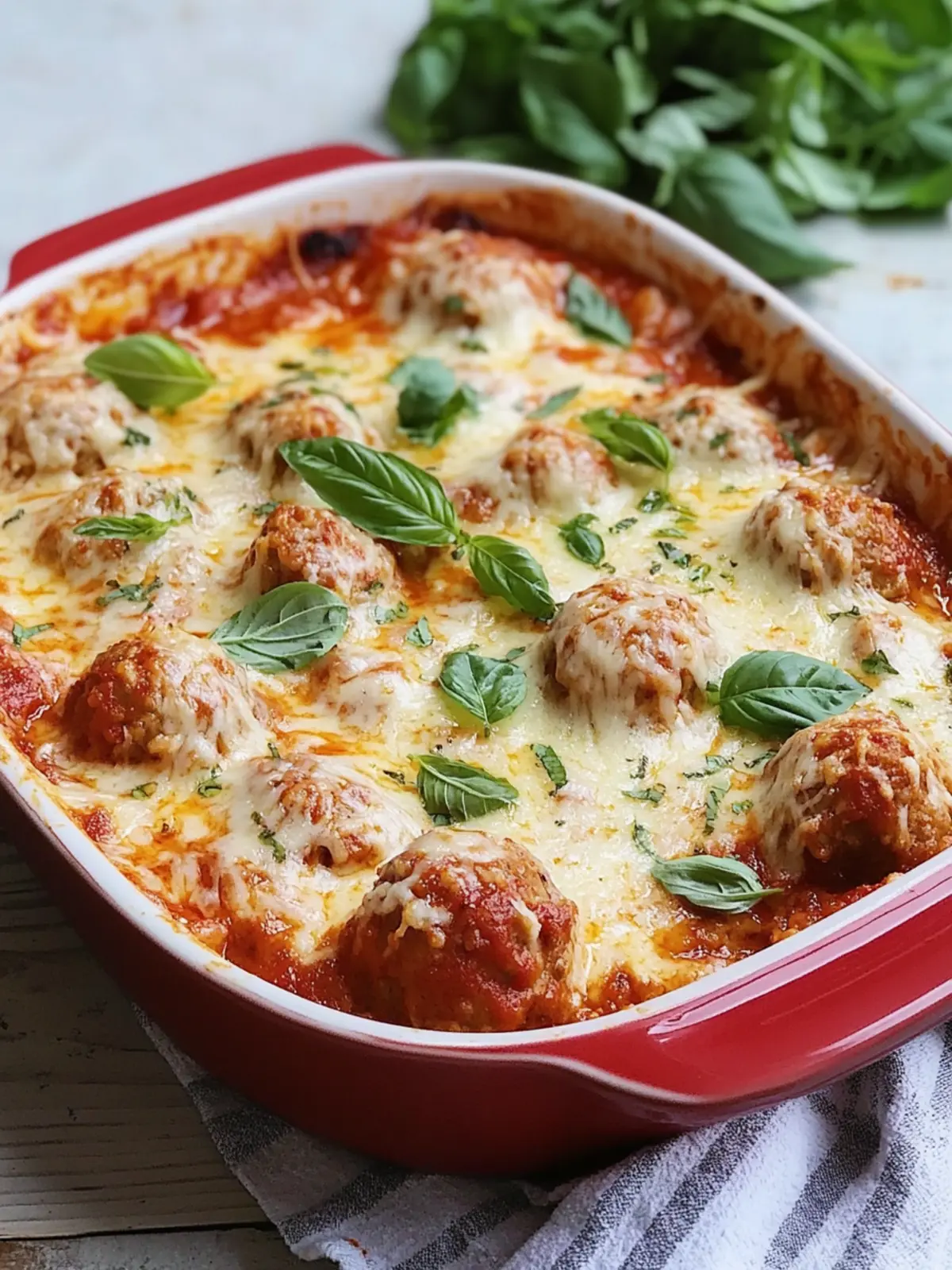 Meatball Parmesan Casserole: A Low-Carb Family Favorite 3 Meatball Parmesan Casserole