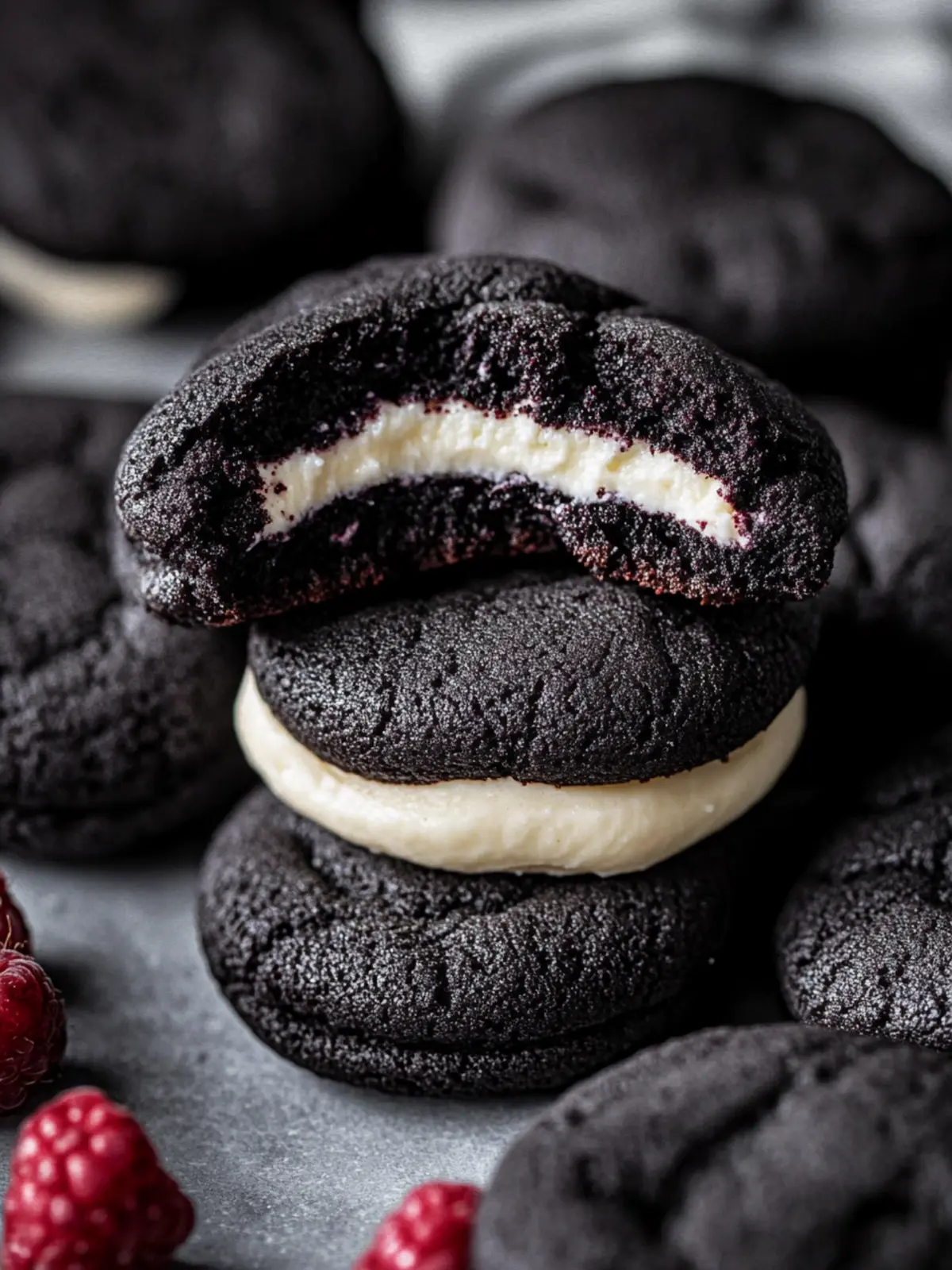 Decadent Black Velvet Cheesecake Cookies for Halloween Delight 4 Black Velvet Cheesecake Cookies