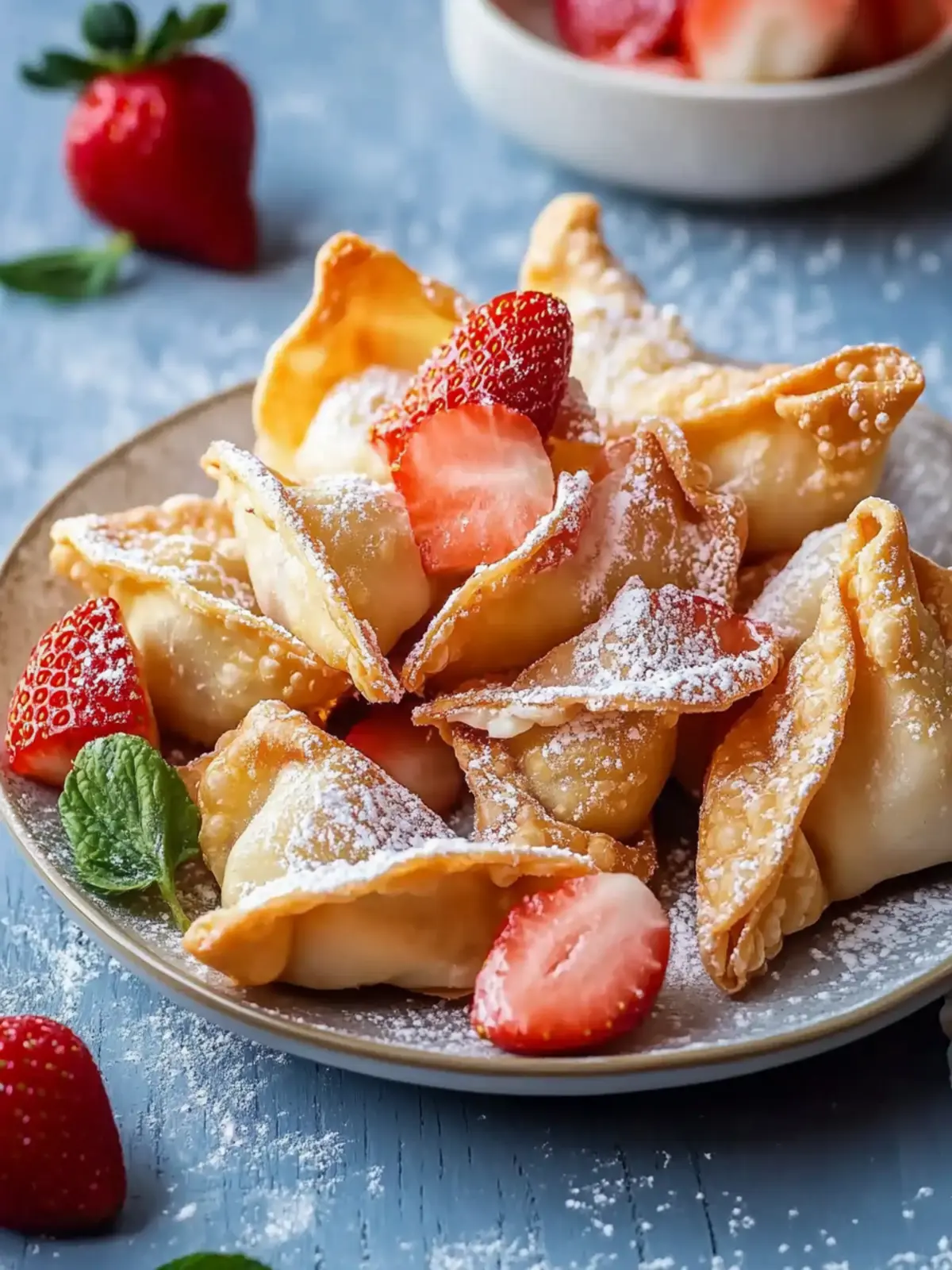 Quick Strawberry Cheesecake Wontons for Sweet Family Fun 4 Quick Strawberry Cheesecake Wontons