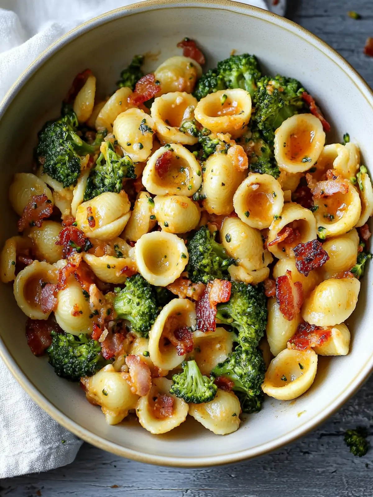 Savory Spicy Bacon Broccoli Orecchiette in Under 30 Minutes 3 Spicy Bacon Broccoli Orecchiette