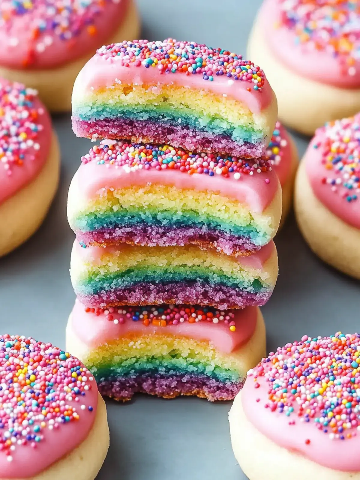 Vibrant Italian Rainbow Cookies: A Vegan Delight to Savor 3 Italian Rainbow Cookies