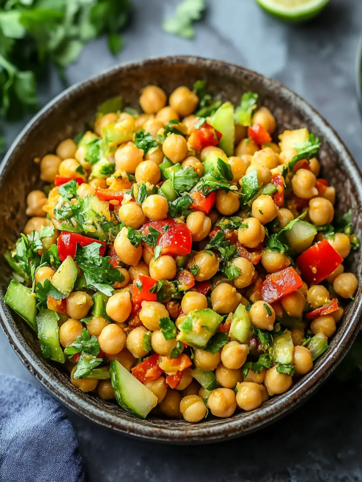 Zesty Curried Chickpea Salad for a Flavorful Fresh Meal 3 Curried Chickpea Salad