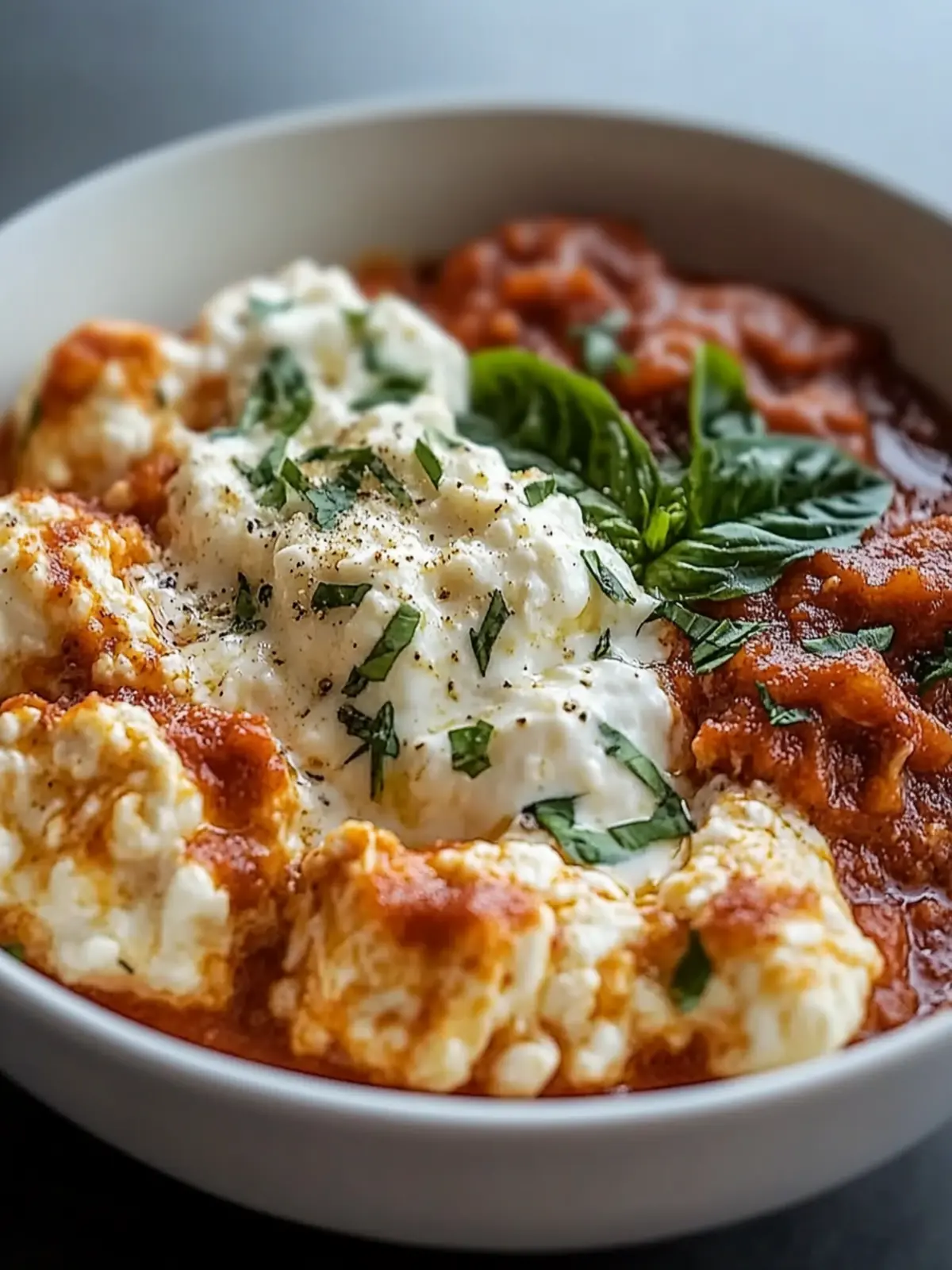 High Protein Chicken Parm Cottage Cheese Bowl Made Easy 2 igh Protein Chicken Parm Cottage Cheese Bowl